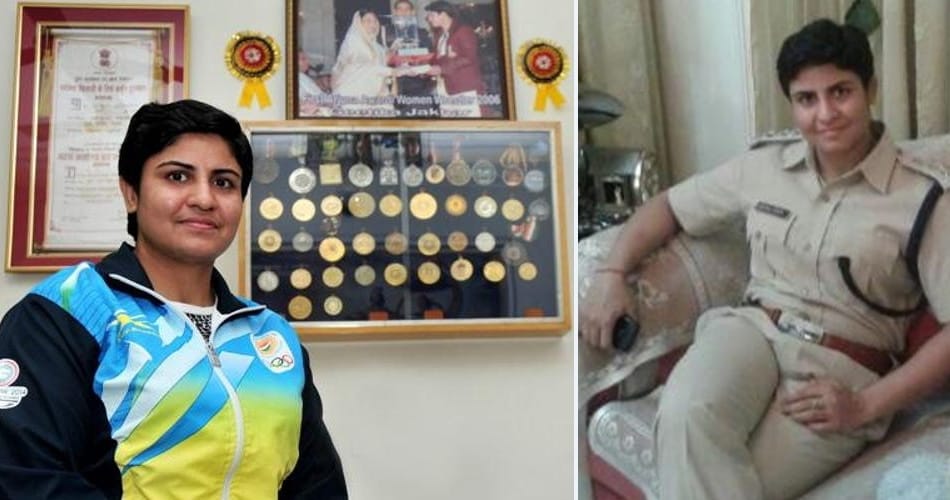 india's first arjun awardi lady wrestler dsp geetika jakhar got married with kamaldeep rana