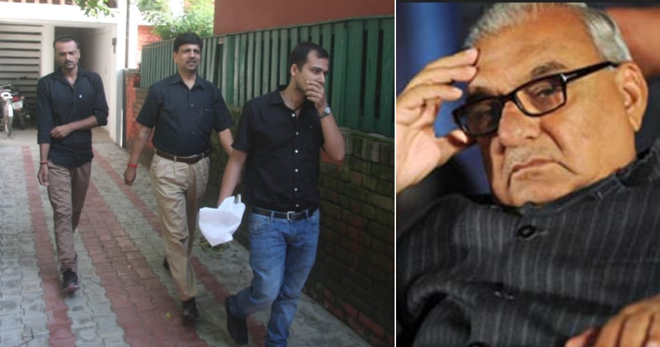 cbi raid in bhupinder singh hooda houses in land scam, congress come in favour and protest