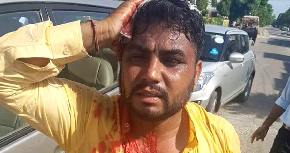 dispute and huge clash in akali aap workers in mp bhagwant mann rally, people injured