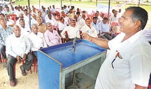 demonstration in diet office