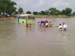 bus drowned