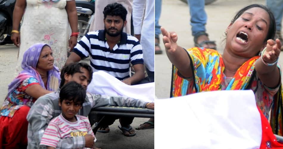 pregnant lady committed suicide due to in-laws, family protest with daughter dead body