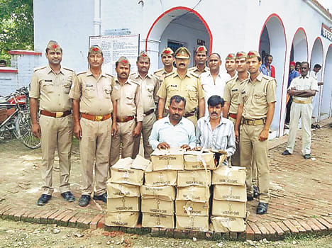 Our mission agent caught smuggling alcohol