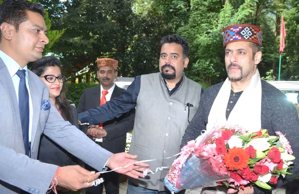 Salman Khan at Manali for film shooting.