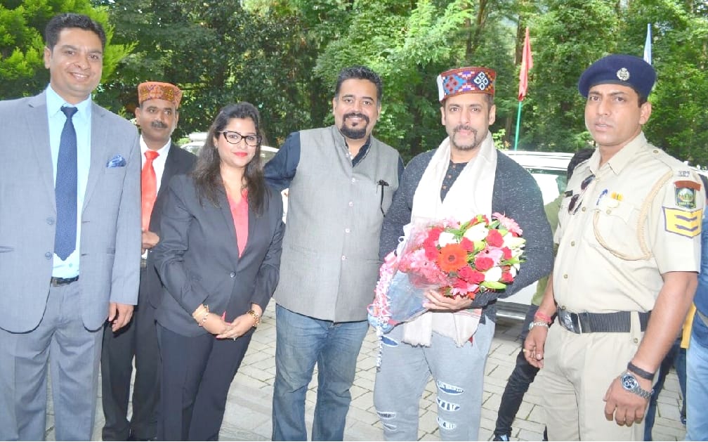 Salman Khan at Manali for film shooting.