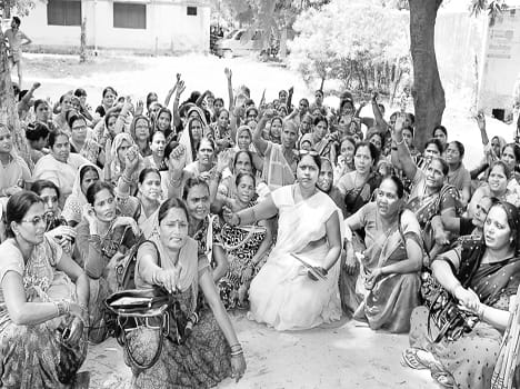 The strike by workers 'morale' Battered