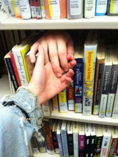 BA girl student  intercepted with  10th student in Library