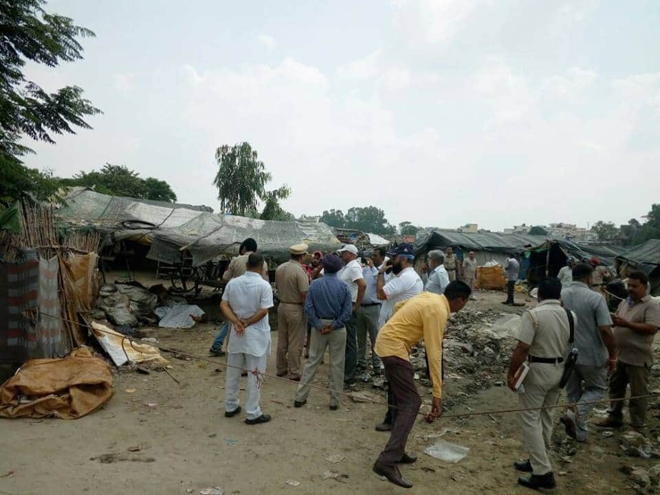 big blast in hoshiarpur junk shop, two people died on the spot