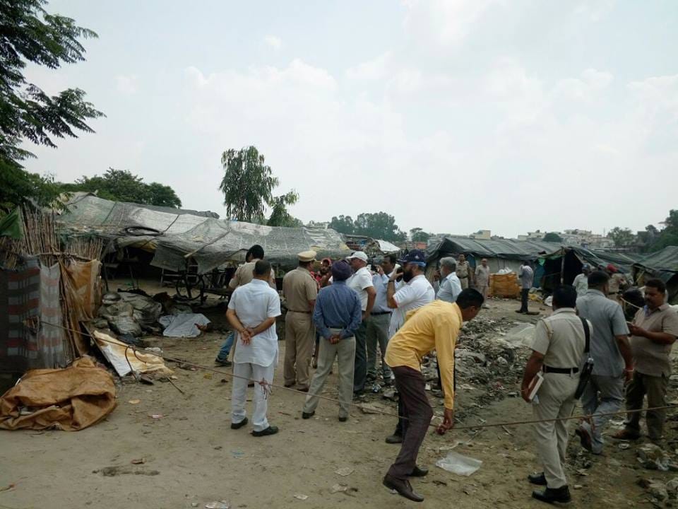 big blast in hoshiarpur junk shop, two people died on the spot