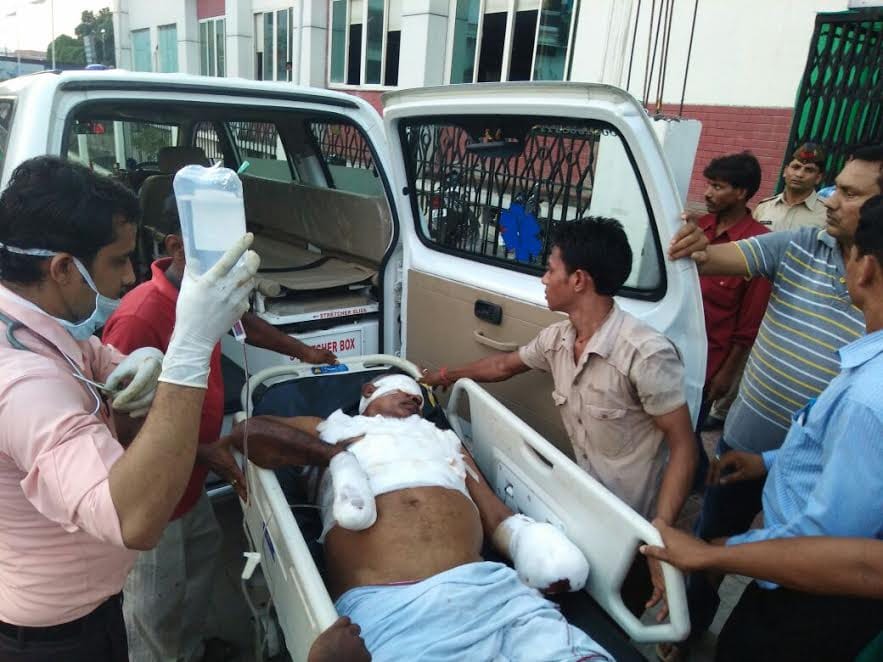 grenade blast in College campus
