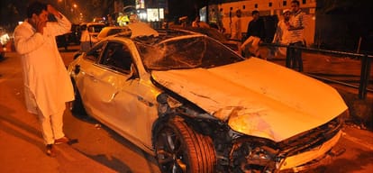  BMW car fall from the flyover, the tragic death of a young man returning from Bachelor Party