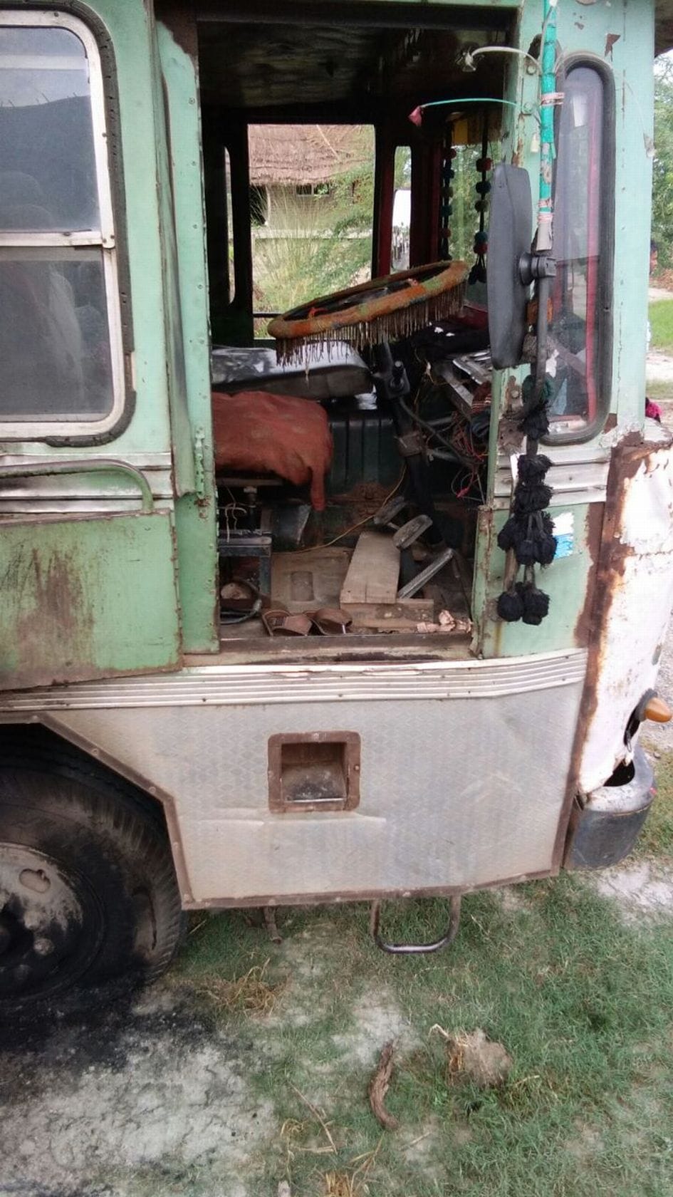 The truck ran in shock, the young man's death