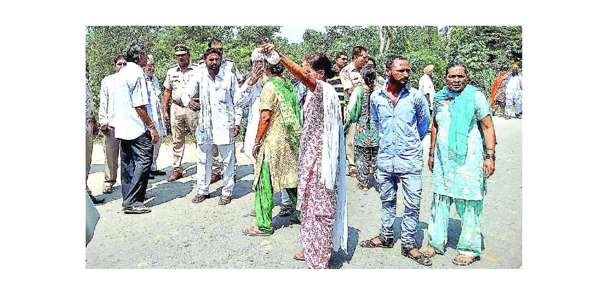 NH, Dead body, farmer, police, yamunanagar, haryana
