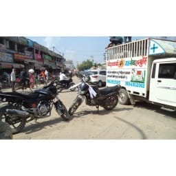 bhiwani news, injured, animal, road, cow, saver, jam