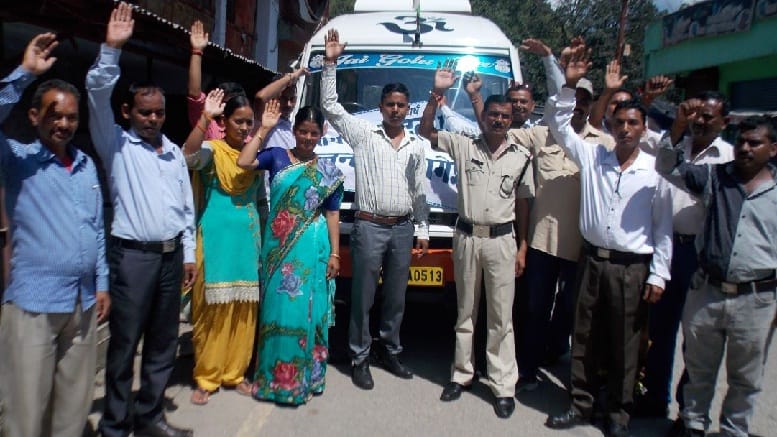 Conference participants left PRD young Dehradun