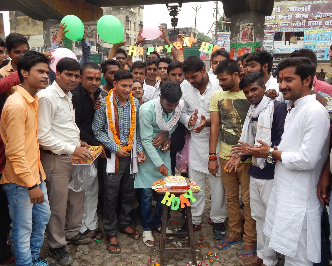 The cake was cut and decaying street protest