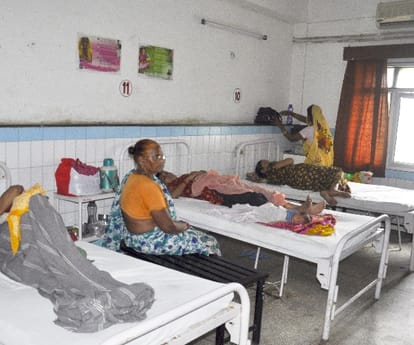 strike in hospitals in Lucknow.