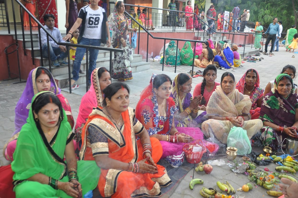 Married women prayed for long age of husband