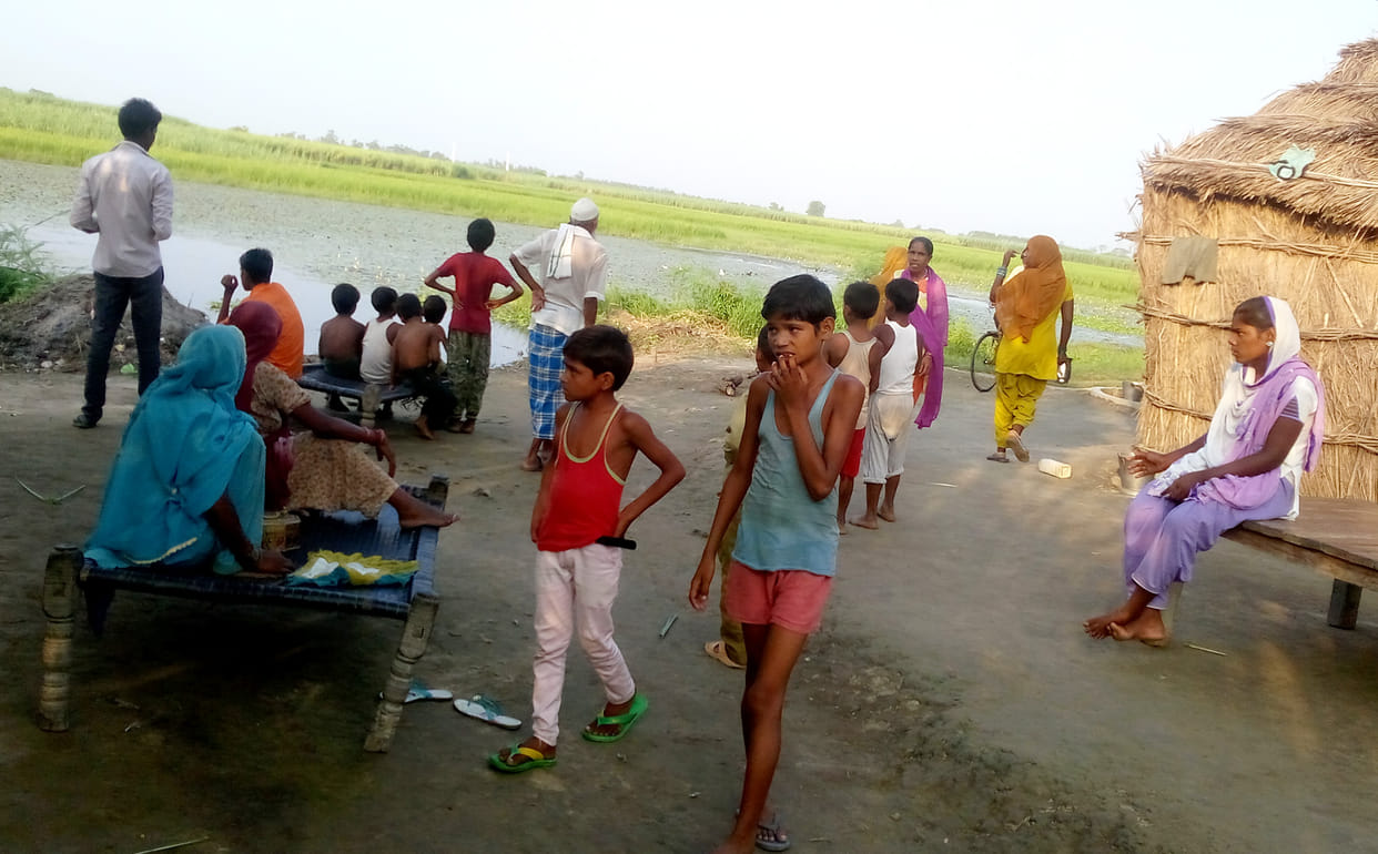 Life began to return to the track in Chandipur