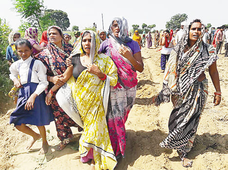 Missing two days of middle-aged body found in a field of corn