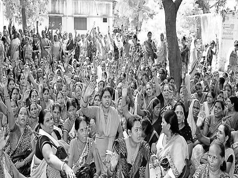 To become state employees strike