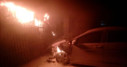 Car fire, explosion, flames, burning cars, Panchkula fire, car got fire, Panchkula car fire