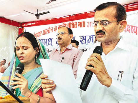 Suman district panchayat president sworn in