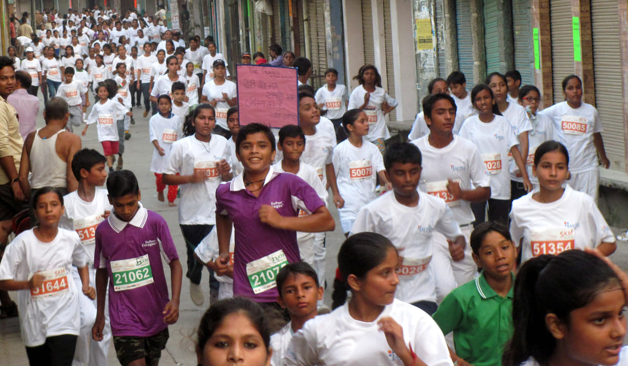 Half Marathon rushed fiercely young