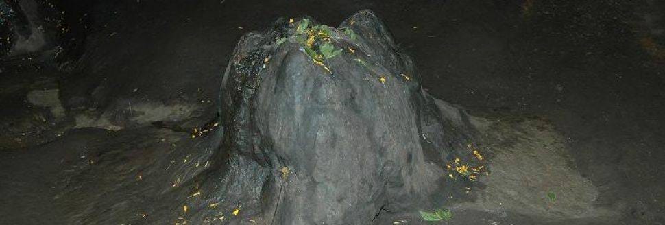 lord ganesha cut head found in this cave