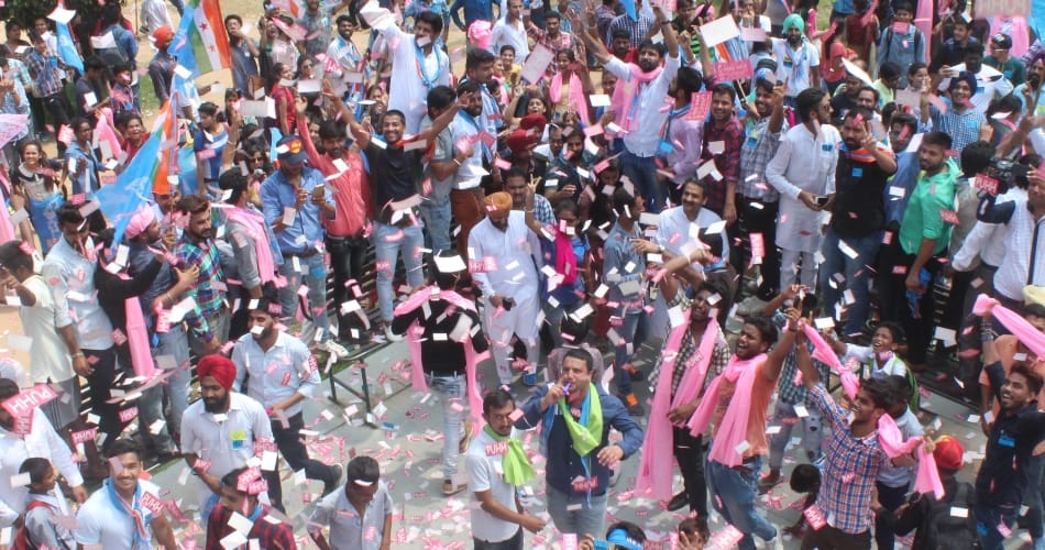 punjab university student council election campaigning by student organizations