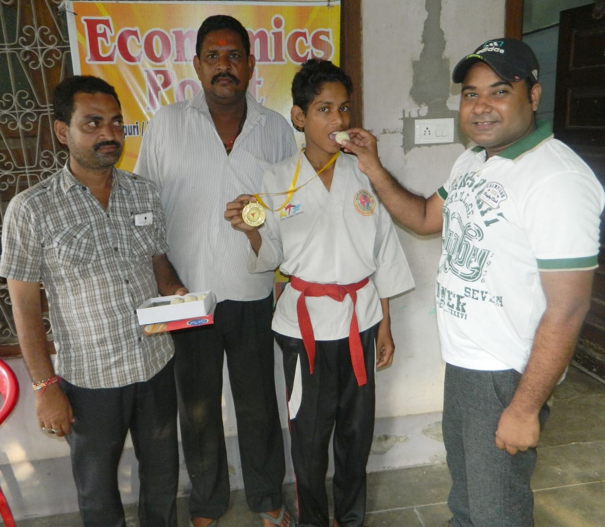 Won gold in taekwondo