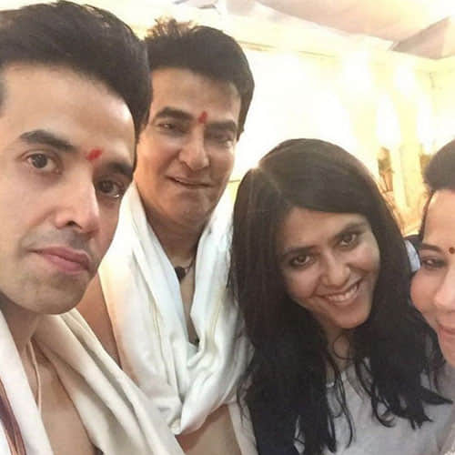 first photo of tusshar kapoor with his son 