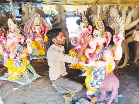 Ganpati fledged Band today Pdharenge