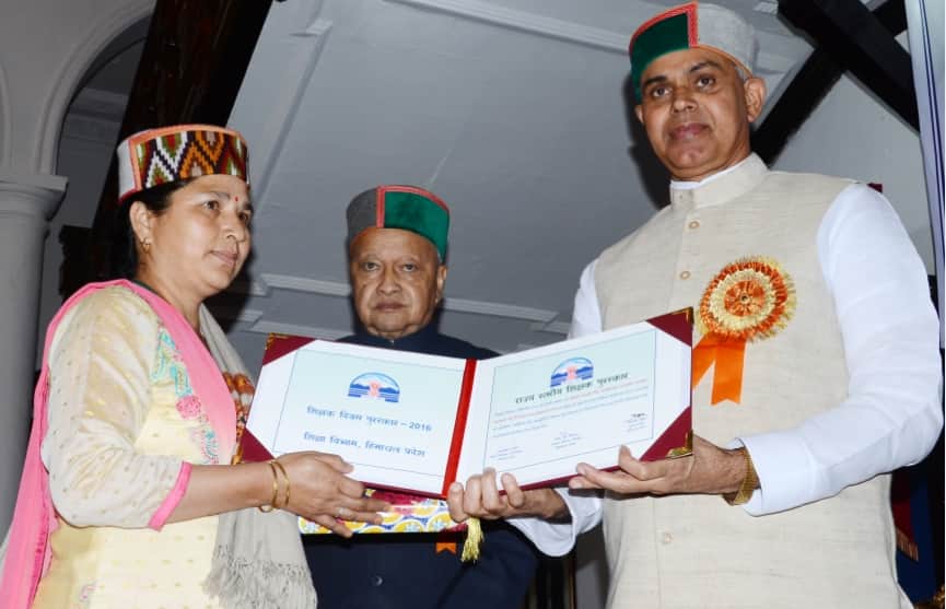 14 Teachers Honoured By Governor Dev Vrat on Teachers day at Shimla.