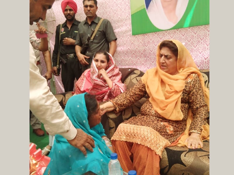  Dalit contact program of the Congress, former Chief Minister Rajinder Kaur Bhattal, Sangrur