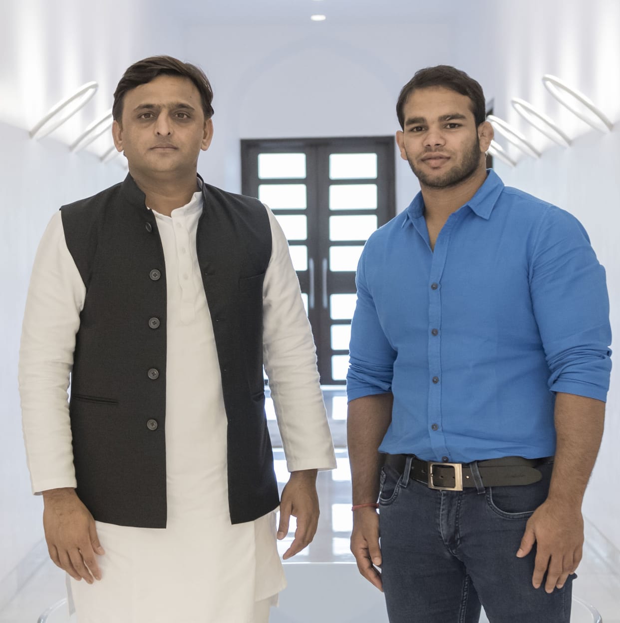  narsingh yadav meets cm akhilesh yadav in lucknow