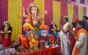 Ganpati Bappa Morya " Ghosh every side coined the