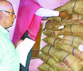 30 bags of grain to the black market being caught