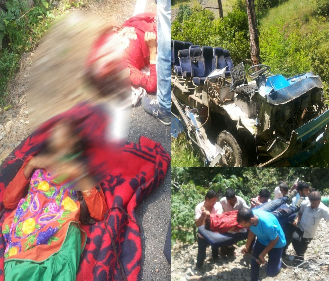 private bus fell into ditch at tuni, uttarakhand