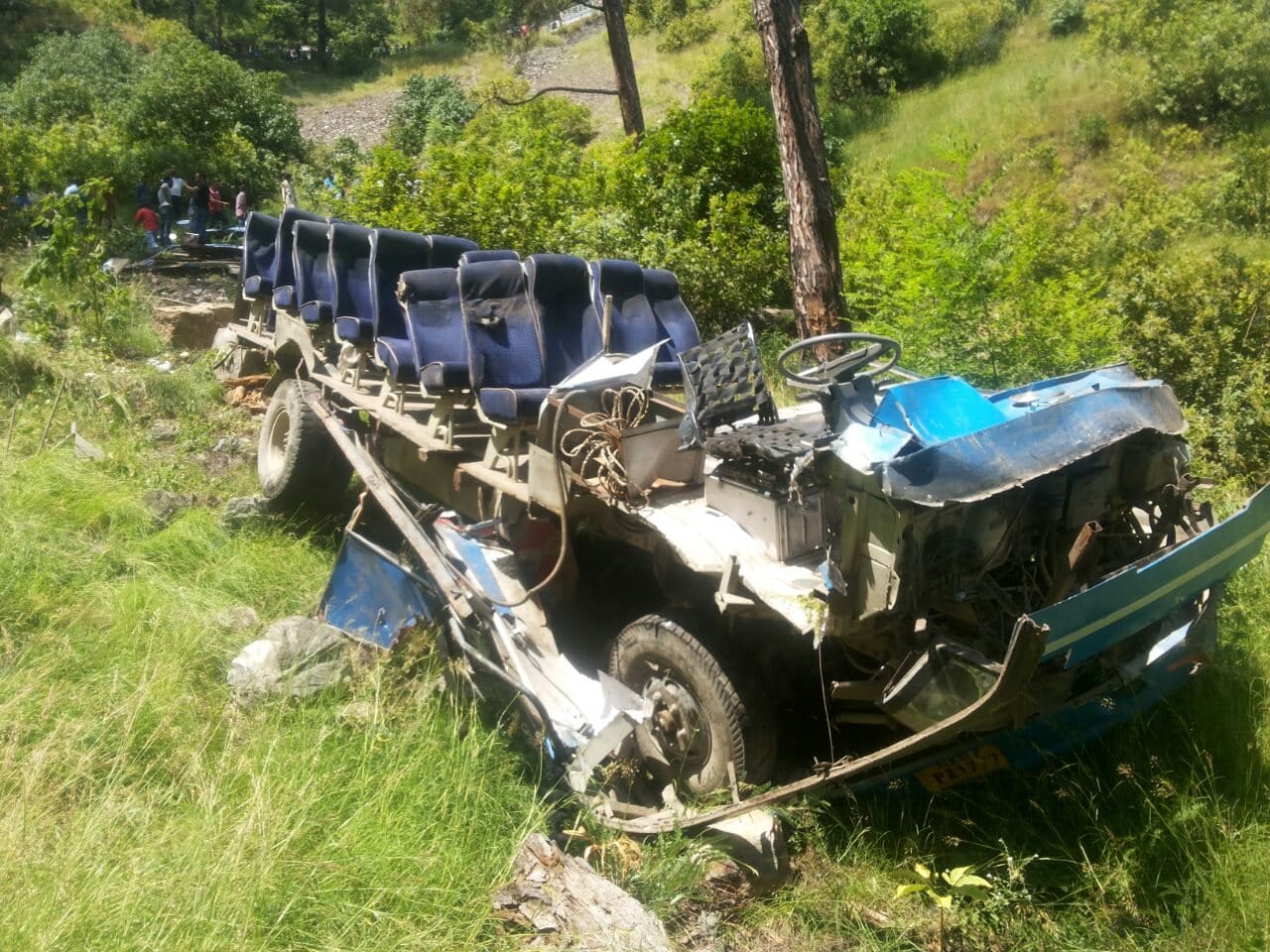 private bus fell into ditch at tuni, uttarakhand