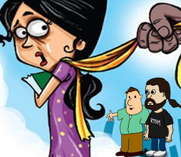 Dhuna to the girl students tampered Mncle
