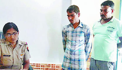 Ration dealer beaten, burnt grain sacks