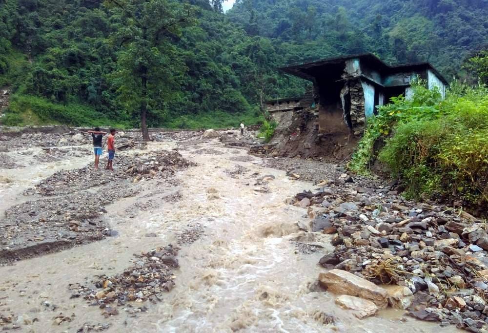 flood in saung river rishikesh
