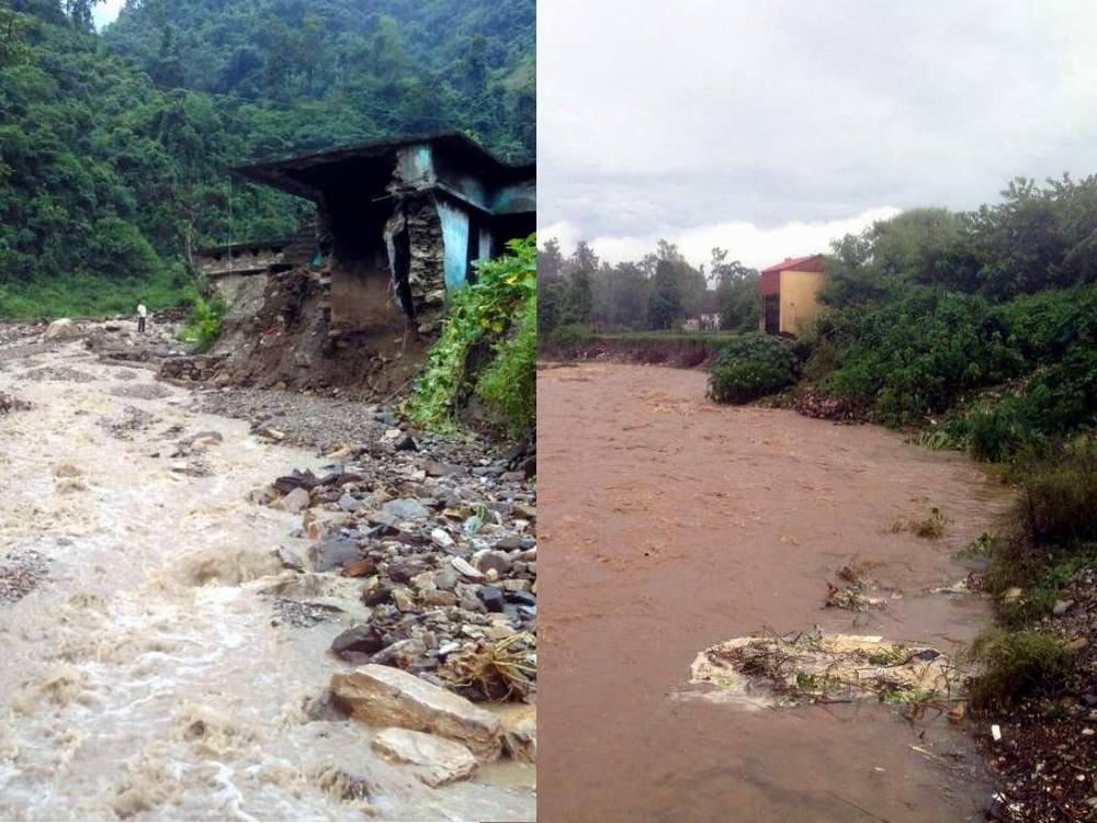 flood in saung river rishikesh