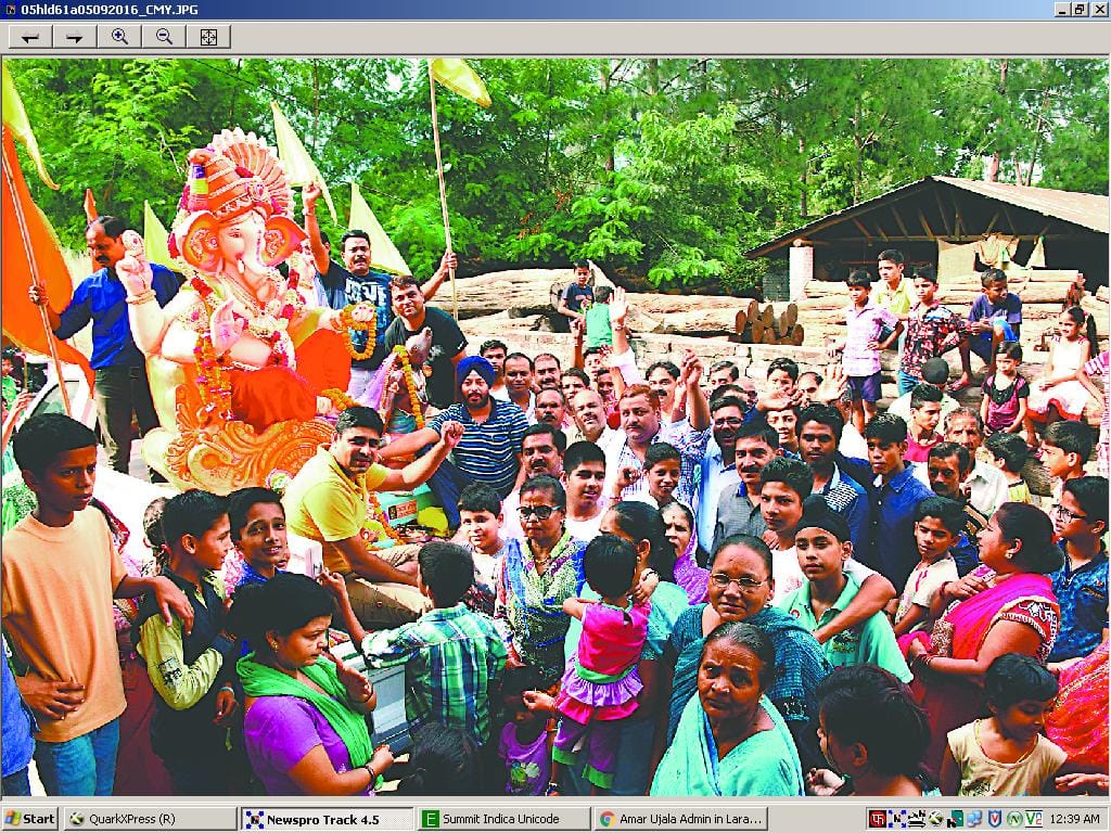 Ganapati Festival with procession