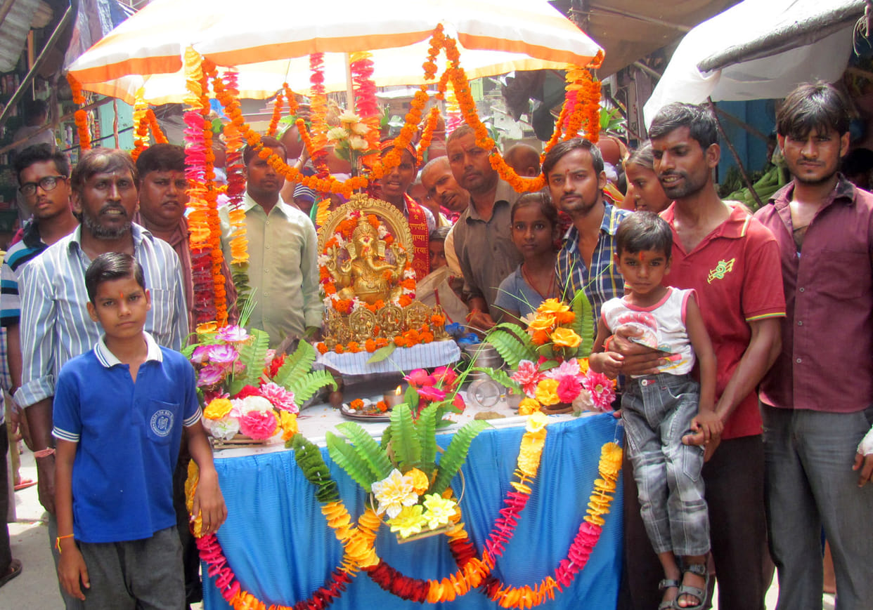 Ganesh Chaturthi procession arrived