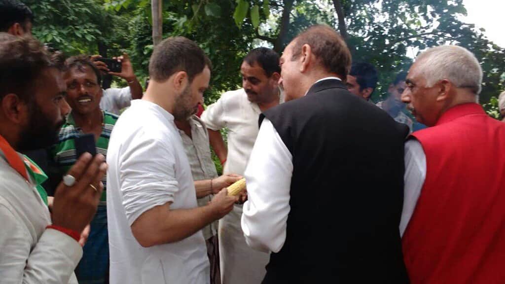 rahul gandhi uttar pradesh kisan yatra