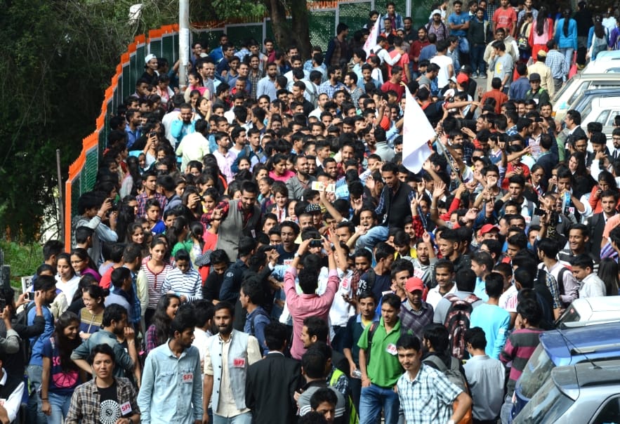 SFI Ended 153 days Hunger Strike at HP University.