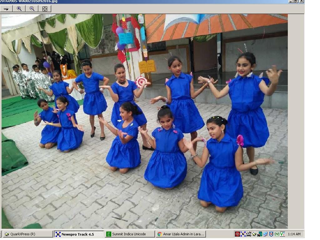 The colorful program in schools on Teachers Day