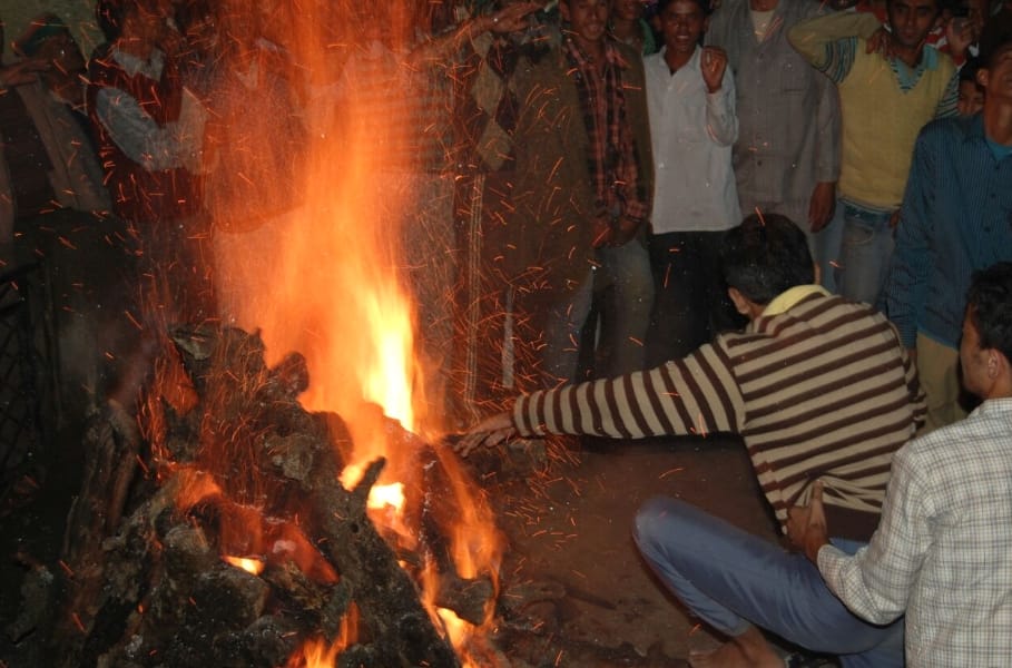 Scorched dubious young man died